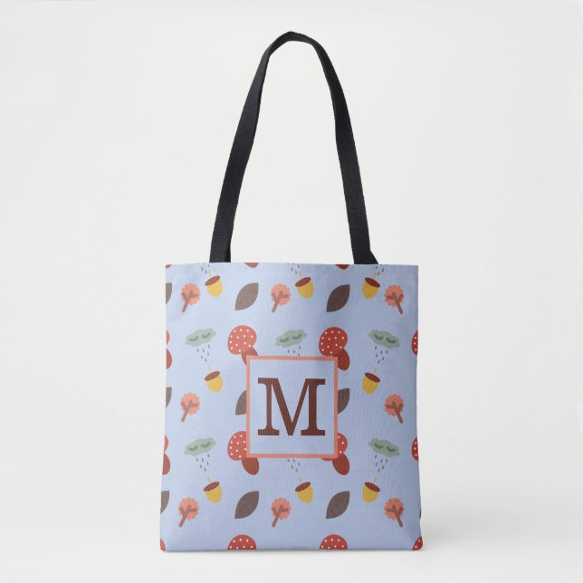 Bolsa de tote otoño personalizada (Anverso)