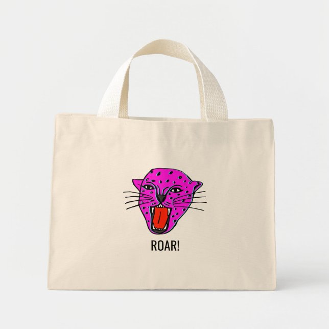 Bolsa de Tote Panther Roaring - Audaz Estilo Pop A (Frente)