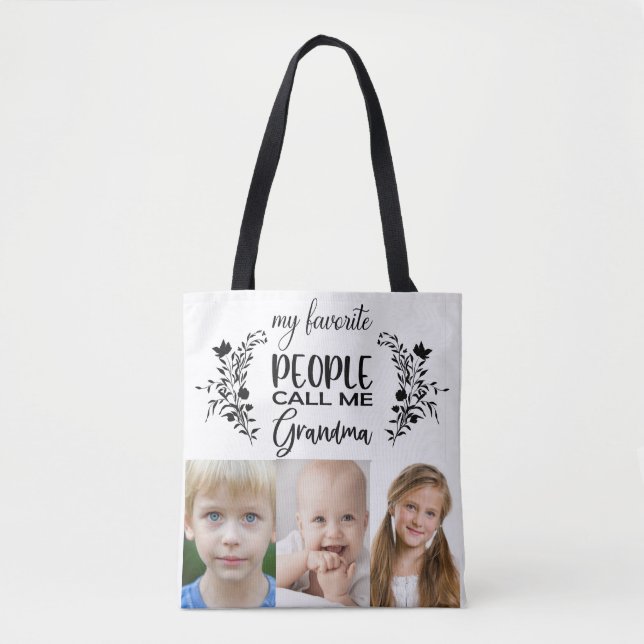 BOLSA DE TOTE PARA ABUELA CON FOTOS (Anverso)