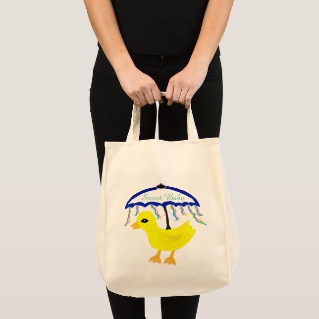 Bolsa de Tote para bebé dulce amarillo Ducky (Anverso (producto))