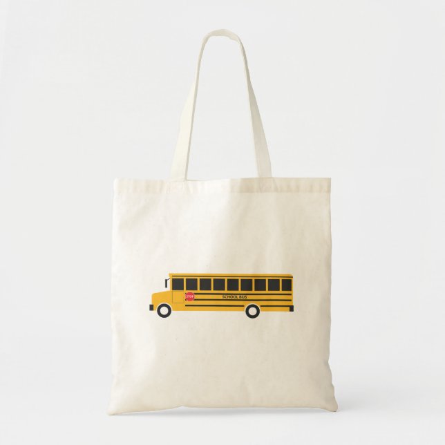 Bolsa de Tote para el autobús escolar amarillo (Frente)