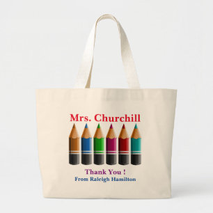 Bolsa de Tote para el maestro de los lápices de co