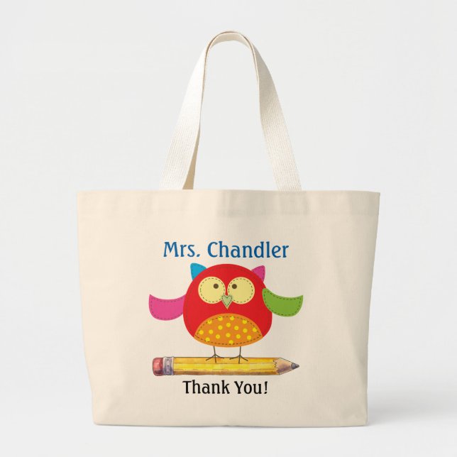Bolsa de Tote para el profesor Owl (Frente)