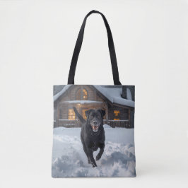 Bolsa de Tote para el Recuperador de Labrador Negr