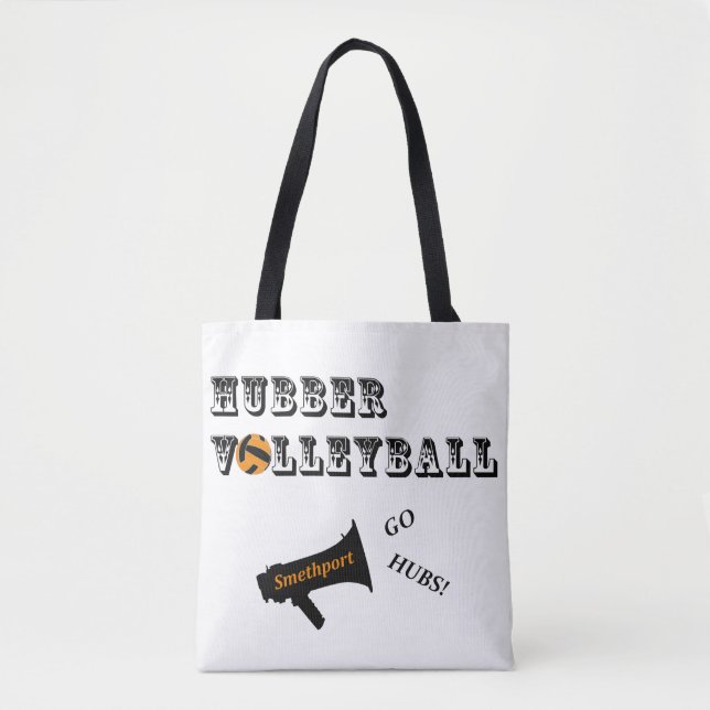 Bolsa de Tote para fans del voleibol Smethport Hub (Anverso)