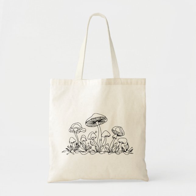 Bolsa De Tote Para La Búsqueda De champiñones (Frente)