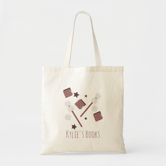 Bolsa de Tote para libros de la biblioteca de choc (Frente)