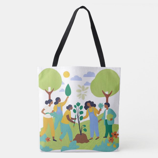 Bolsa de Tote para los amantes de la naturaleza -  (Anverso)