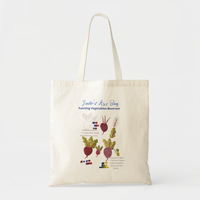 Bolsa de Tote para niños de la lección de arte div (Frente)