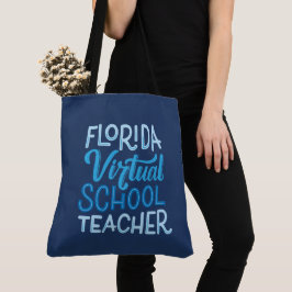 Bolsa de Tote para profesor de escuela virtual de