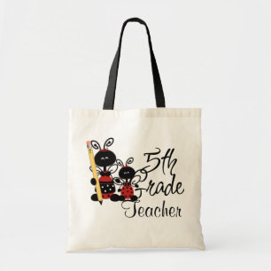 Bolsa de Tote para profesor de quinto grado Ladybu