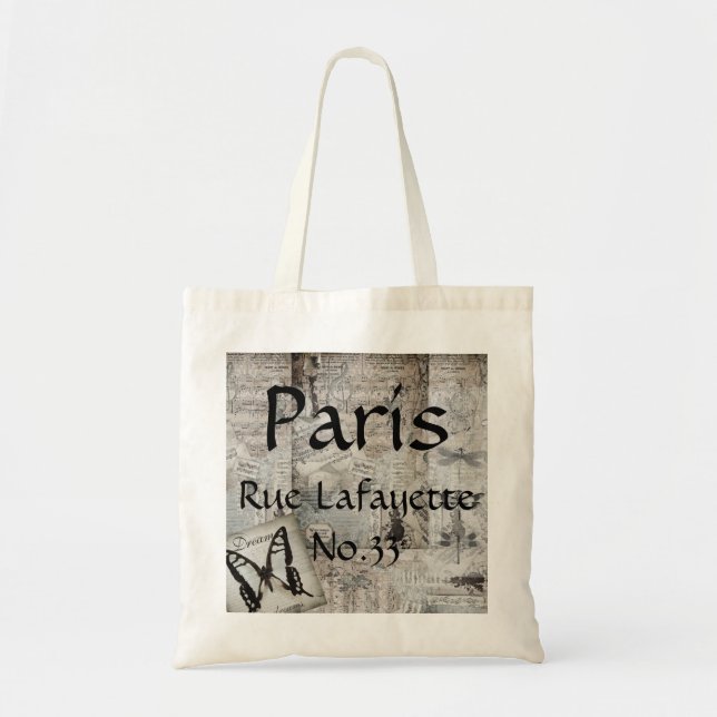 Bolsa de Tote - Paris Rue Lafayette No.33 (Frente)