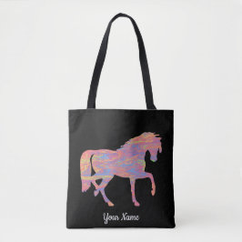 Bolsa De Tote Pastel Swirl Horse