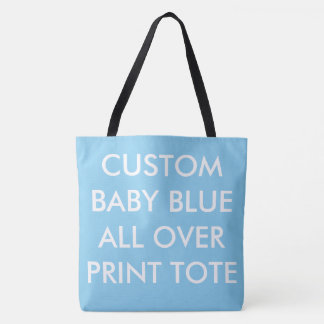 BOLSA DE TOTE PERSONALIZADA AZUL CON IMPRESIÓN TOT