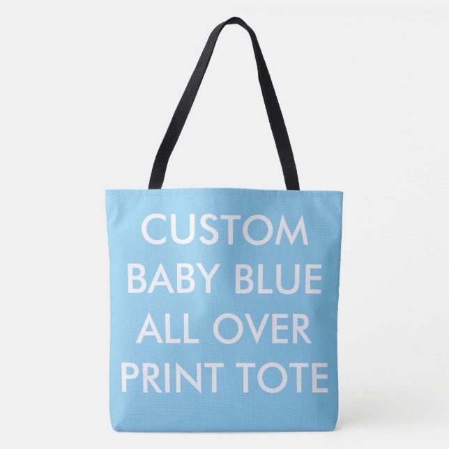 BOLSA DE TOTE PERSONALIZADA AZUL CON IMPRESIÓN TOT (Anverso)
