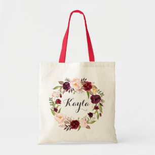 Bolsa de Tote personalizada. Bolsa Floral Tote. Br