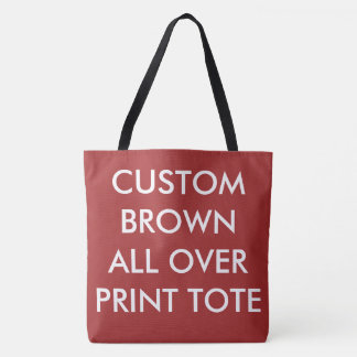 BOLSA DE TOTE PERSONALIZADA MARRÓN CON IMPRESIÓN T