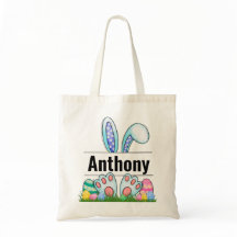 Bolsa de Tote Personalizada para Conejitos de Pasc