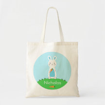 Bolsa de Tote Personalizada para Conejo de Pascua