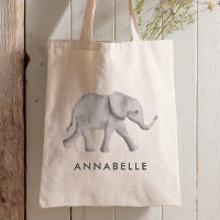 Bolsa de Tote Personalizada para Elefantes para Ni