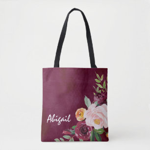 Bolsa De Tote Personalizada Para Las Personas Flor