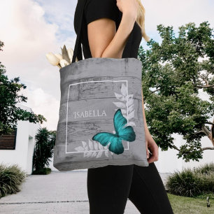 Bolsa de Tote Personalizada verde azulada de Marip