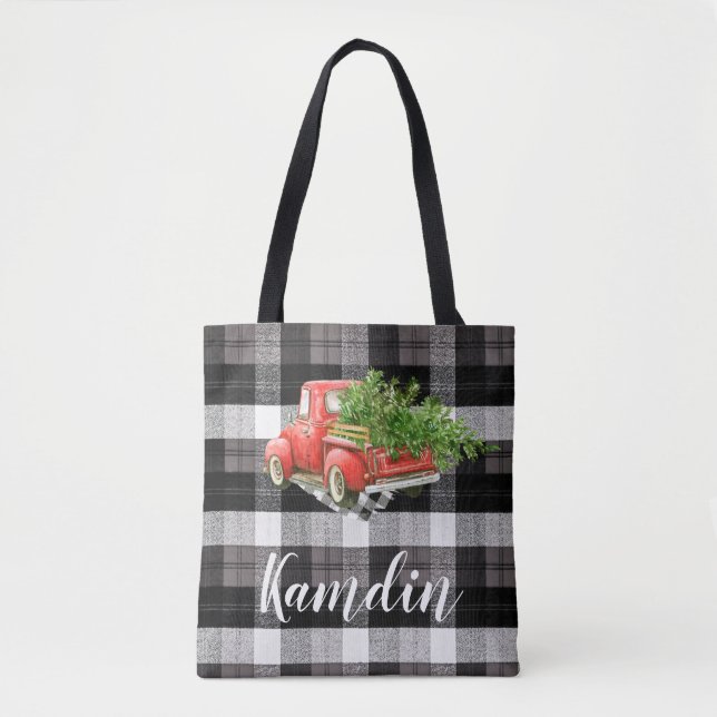 Bolsa de Tote Personalizada XMAS Camión Baffalo Pl (Anverso)