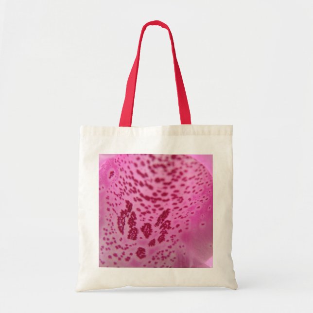 Bolsa De Tote Pink Foxglove Petal (Frente)