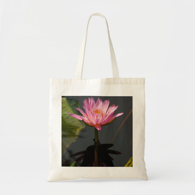 Bolsa De Tote Pink Lotus Waterlily (Frente)