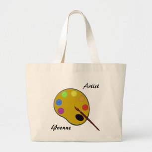 Bolsa de Tote - Pintar paleta con pincel