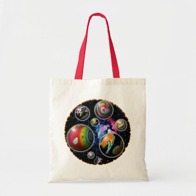 Bolsa de Tote Planetoids (Frente)