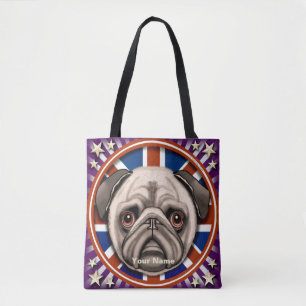 Bolsa de tote Pug de Inglaterra