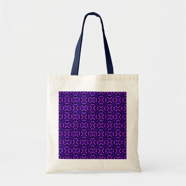 Bolsa De Tote Púrpura Patterada (Frente)