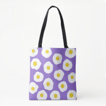 Bolsa De Tote Púrpura Sunny Egg
