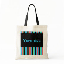 Bolsa de tote rayada de Veronica Bonito