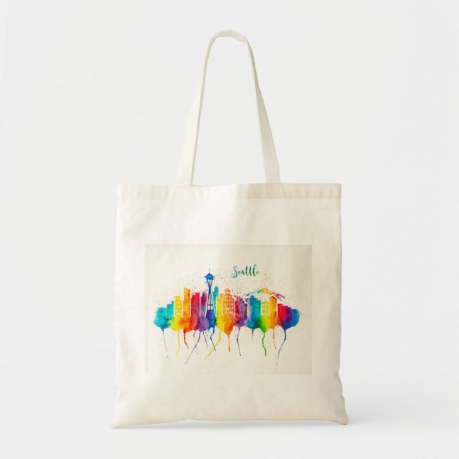 Bolsa de Tote Regular de Línea de Esquina de Seatt (Frente)