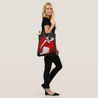 Bolsa De Tote Retro Chica De Pinup Para Bolsas Ami