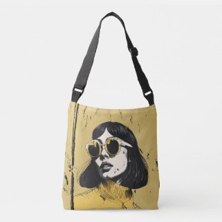 Bolsa de Tote retro retro de vibraciones de oro