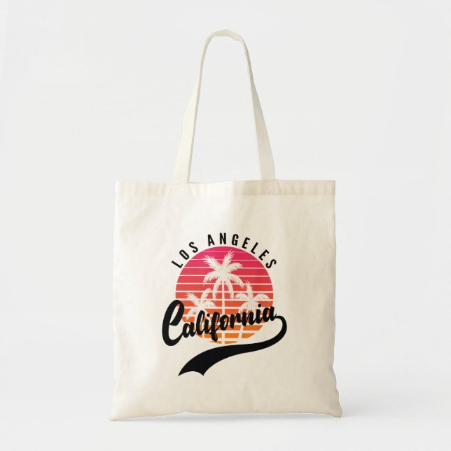 Bolsa de Tote Retro Sunset de Los Ángeles (Frente)