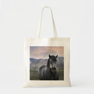 Bolsa De Tote Reutilizable Gray Stallion Horse