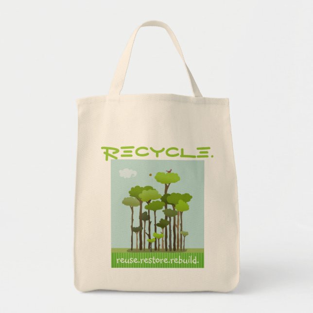 Bolsa de Tote reutilizable para la compra de produ (Frente)