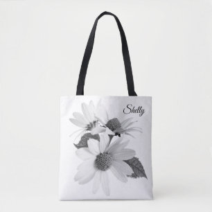 Bolsa De Tote Reutilizable Personalizada De Flor D