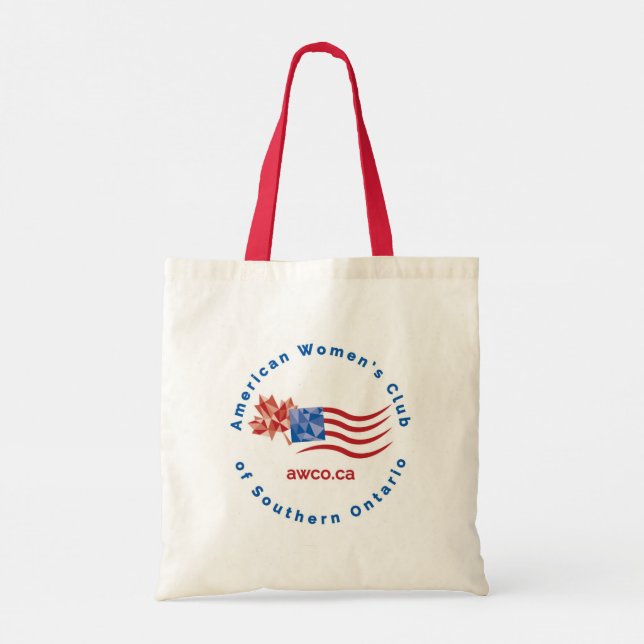 Bolsa de Tote Roja de la AWCO (Reverso)