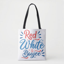 Bolsa de Tote - Rojo, Blanco y Boujee.