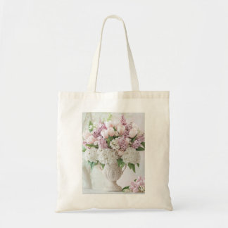 Bolsa de Tote Romántica Rosa Lilac e Hidrangea Bla