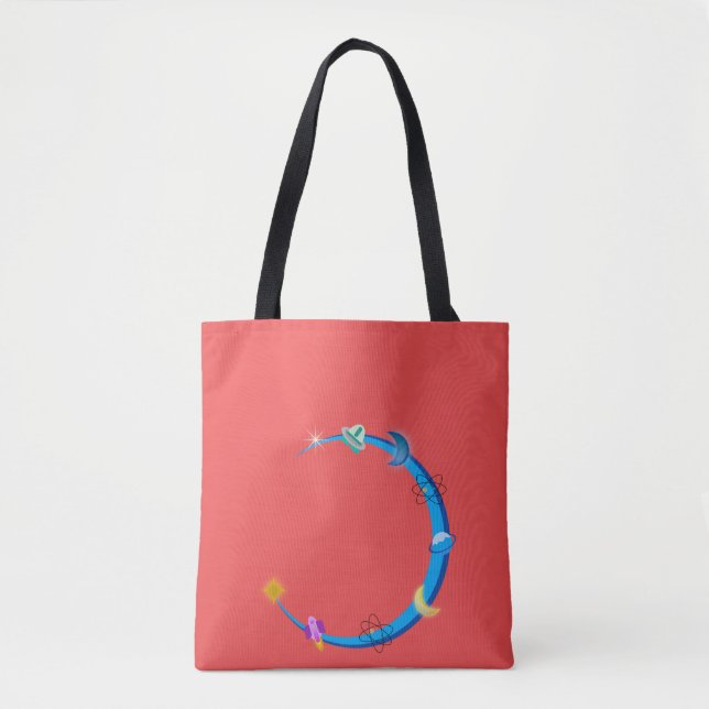 Bolsa De Tote Rosa De La Luna Ocupada (Anverso)