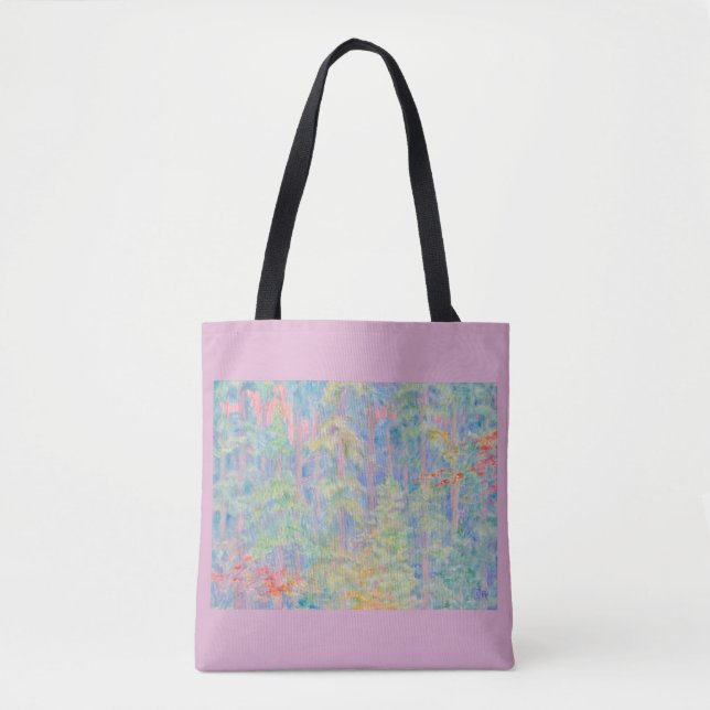 Bolsa De Tote Rosa De La Reversión Forestal (Anverso)