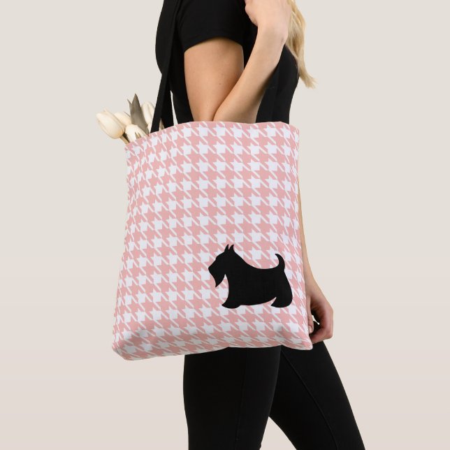 Bolsa de Tote Rosa de los Territorios Escoceses (Detalle)