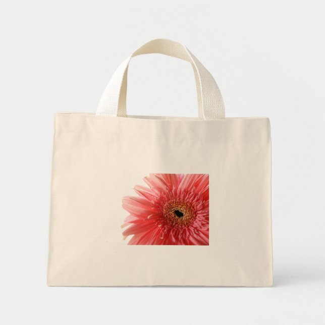 Bolsa de Tote Rosa Gerber Daisy (Frente)