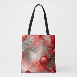 Bolsa De Tote Rustic Holiday Watercolor